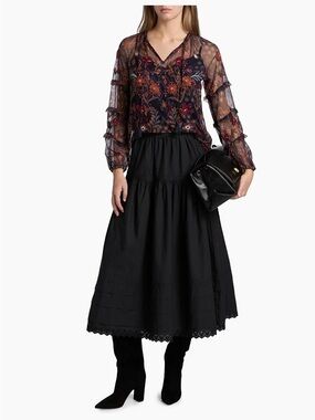 NWT Johnny Was

Saphire Monika Mesh Blouse